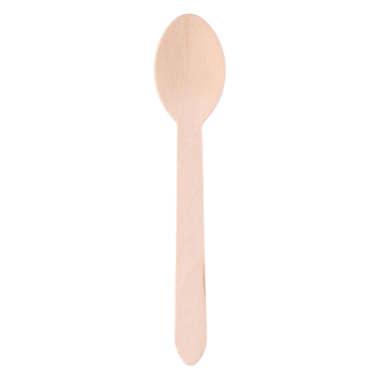 Madera de cuchara desechable 16 cm, 50.