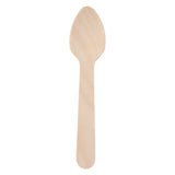 Wegwerp theelepel hout 11cm, 50st. - afbeelding 1