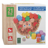 Houten balansspel egel, 21dlg. - afbeelding 1
