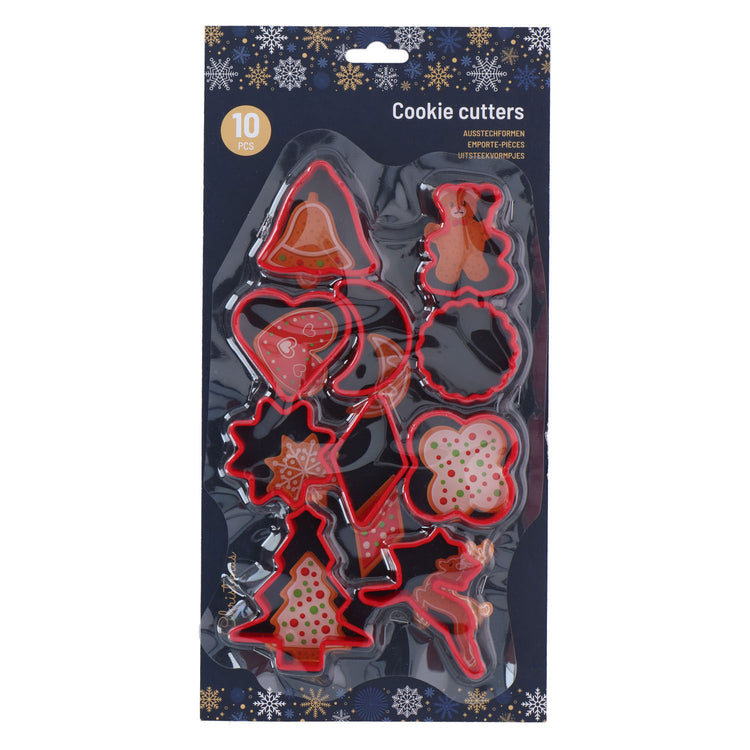 Uitsteekvormen kerst, 10dlg.