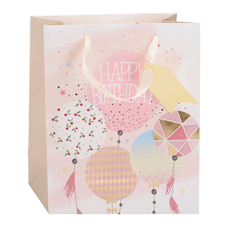 Merkloos sans marque gift bag birthday 4as