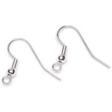 Vaessen creative • pendiente 5mm 8 plata