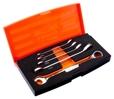 Bahco ringsteekratelsleutelset 5-delig