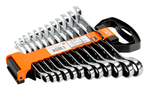 Bahco 1rm sh12 steek-ringratelsleutel sleutelbreedte (metrisch) 8 - 19 mm