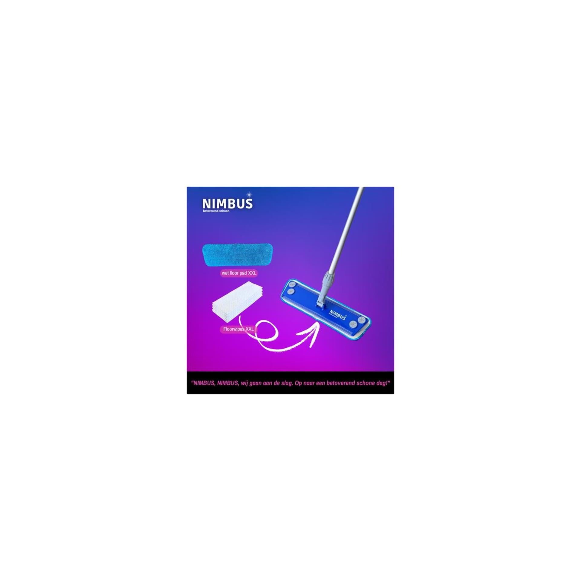Nimbus vloerwisser 2-in-1 starterkit