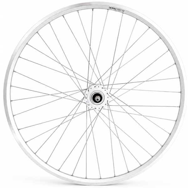 Shimano ruota anteriore 28 x 1 4'' cerchio alluminio zac 2000 - dinamo al mozzo dh-c3000-3n - freno a cerchio - silver
