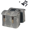 Basil dubbele fietstas elegance mik 40 - 49 liter - chateau taupe
