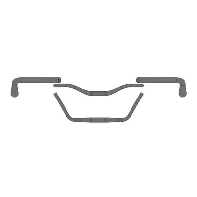 Ergotec stuur moon cruiser ø31,8 x 610 mm - zwart