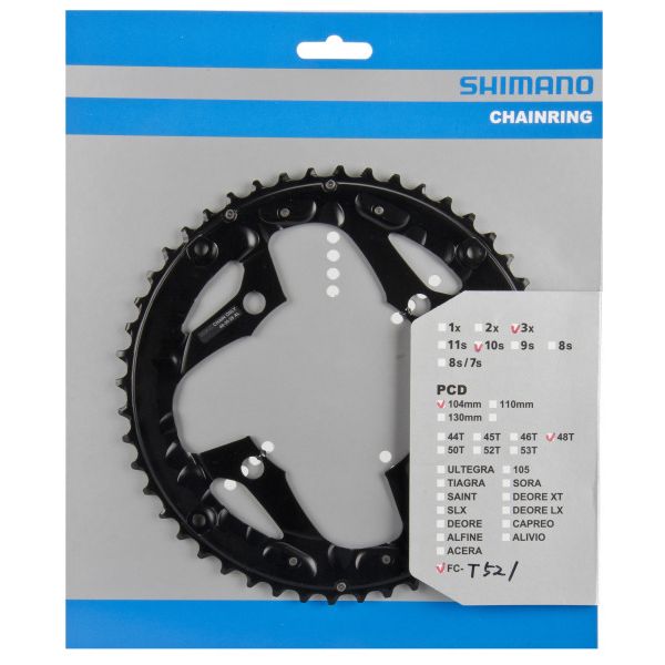 Shimano Chain Top 48T FC-T521 Borde de cadena sin serie