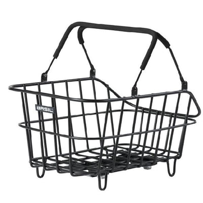 Basil fietsmand cento alu met mik bevestiging 14 liter 39 x 24 x 15 - zwart