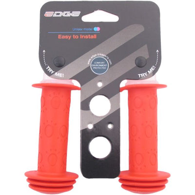 Manijas de bicicletas para niños de Edge Kiddy - 96 mm, rojo