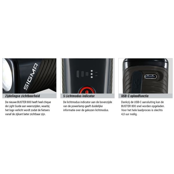 Porta a vite a LED FIRUZIONE SIGMA Buster 800 -li -ion batteria USB