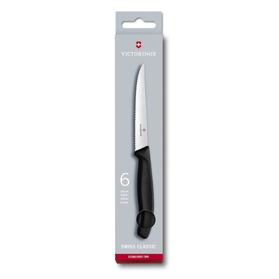 Coltelli da bistecca Victorinox neri 6 pezzi