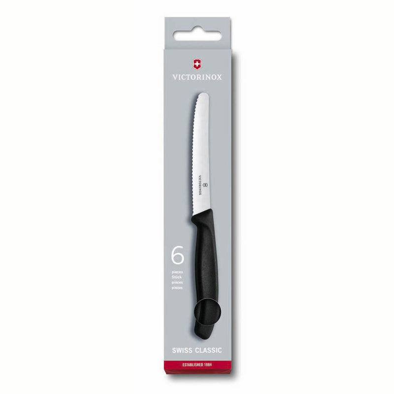 Cuchillos de mesa Victorinox dentados pack de 6.