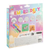 Set ricamo Moxy in cornice 15x15 cm