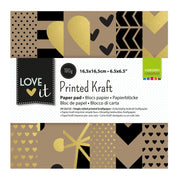 Vaessen creative • love it kraftpapier 15,2x15,2cm - afbeelding 1