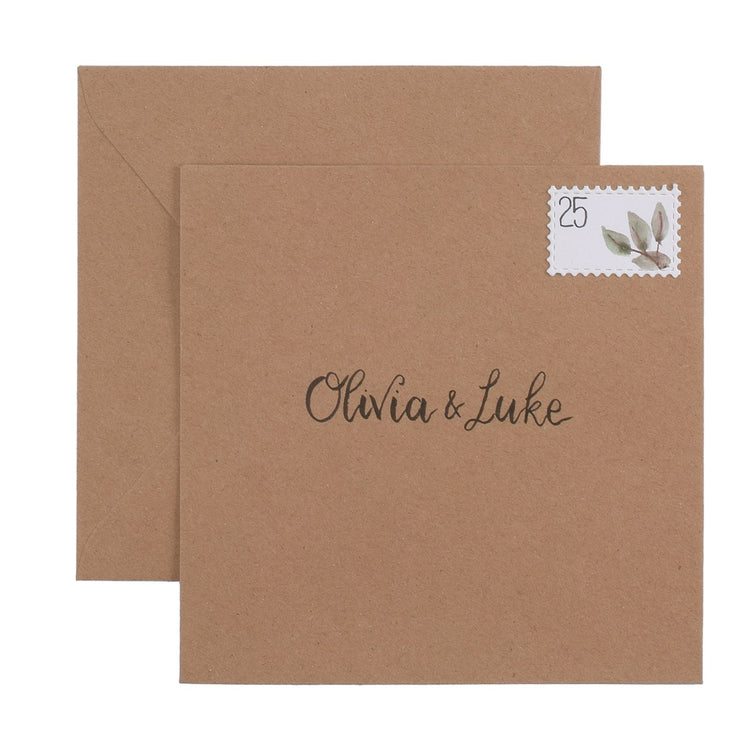 Florencia • sobres kraft 120g 14x14cm 100x