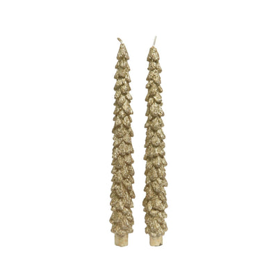 Decoris dinerkaars kerstboom set a 2 ø2,1xh25cm