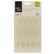 Vaessen creative • love it paperclips pijlen goud 15st. - afbeelding 2