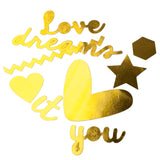 Vaessen creative • love it papieren knipsels 1-11cm goud 12st. - afbeelding 1