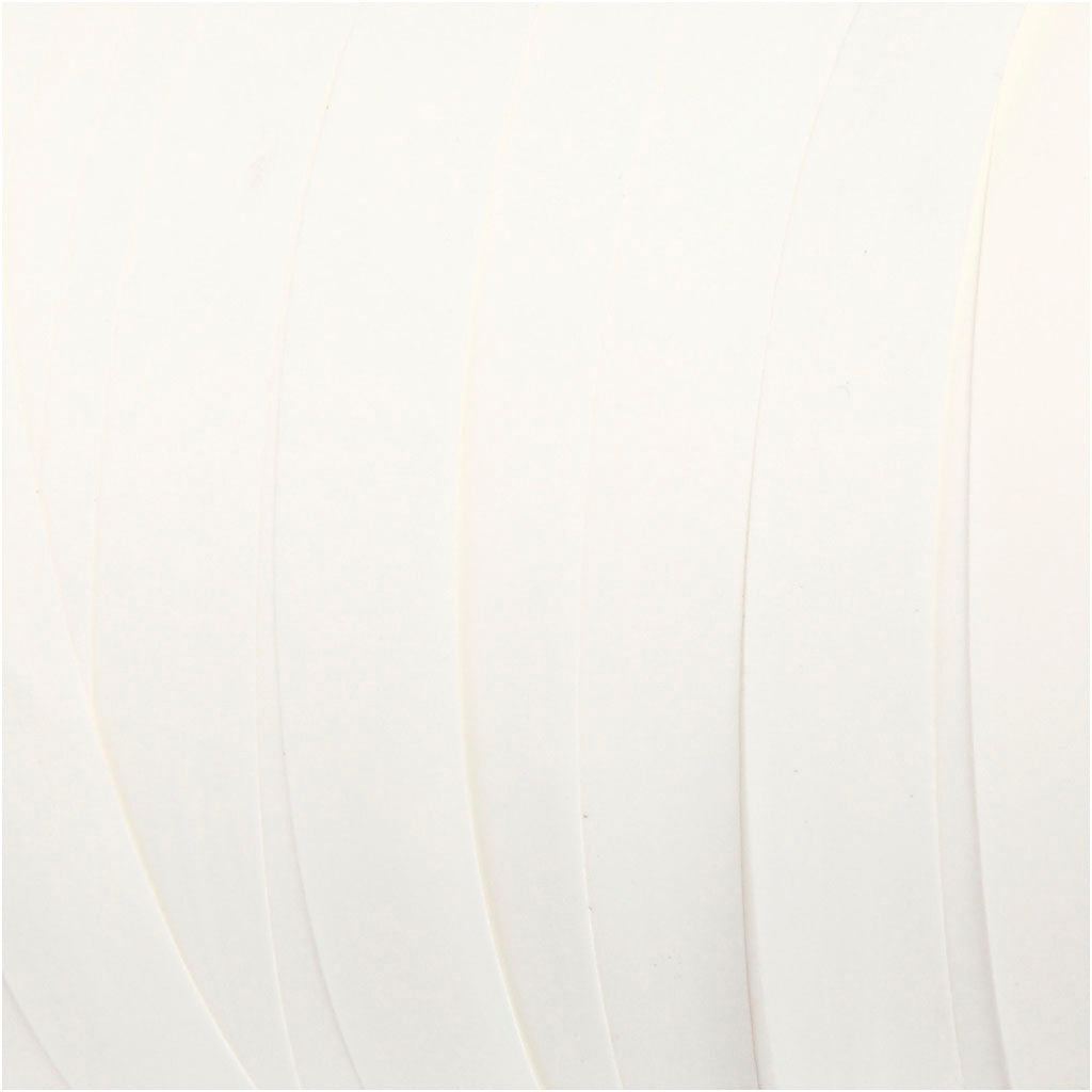 Creativ company cadeaulint, b: 10 mm, matt, wit, 250 m 1 rol