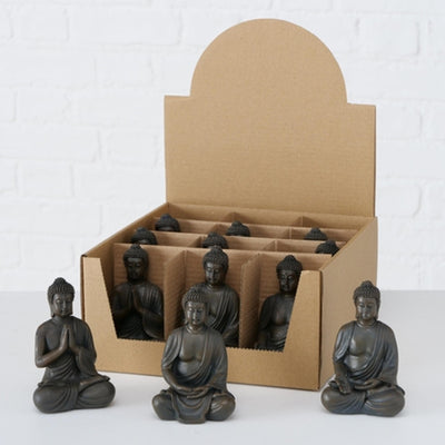 Boltze home Estatua de Buda h10cm resina sintética