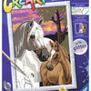 Ravensburger Creart Painting at Number Sunset Horses