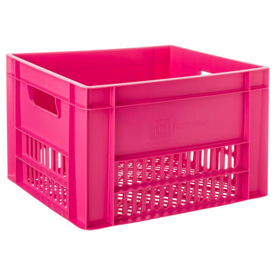 Fastrider bicycle crate large - pink - 34l
