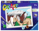Ravensburger Creart Painting on Song Madre e puledro