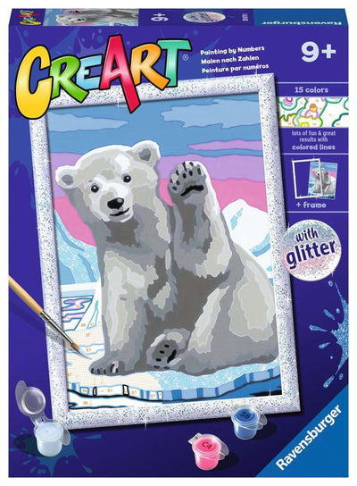 Ravensburger Pintura Creart en número Great Pool Bear