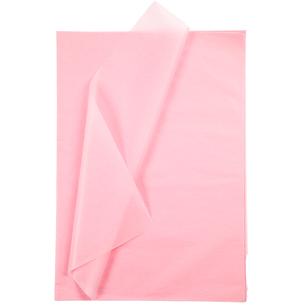 Papel de seda Creativ company, hoja 50x70 cm, 17 gr, rosa claro, 25 hojas 1 caja