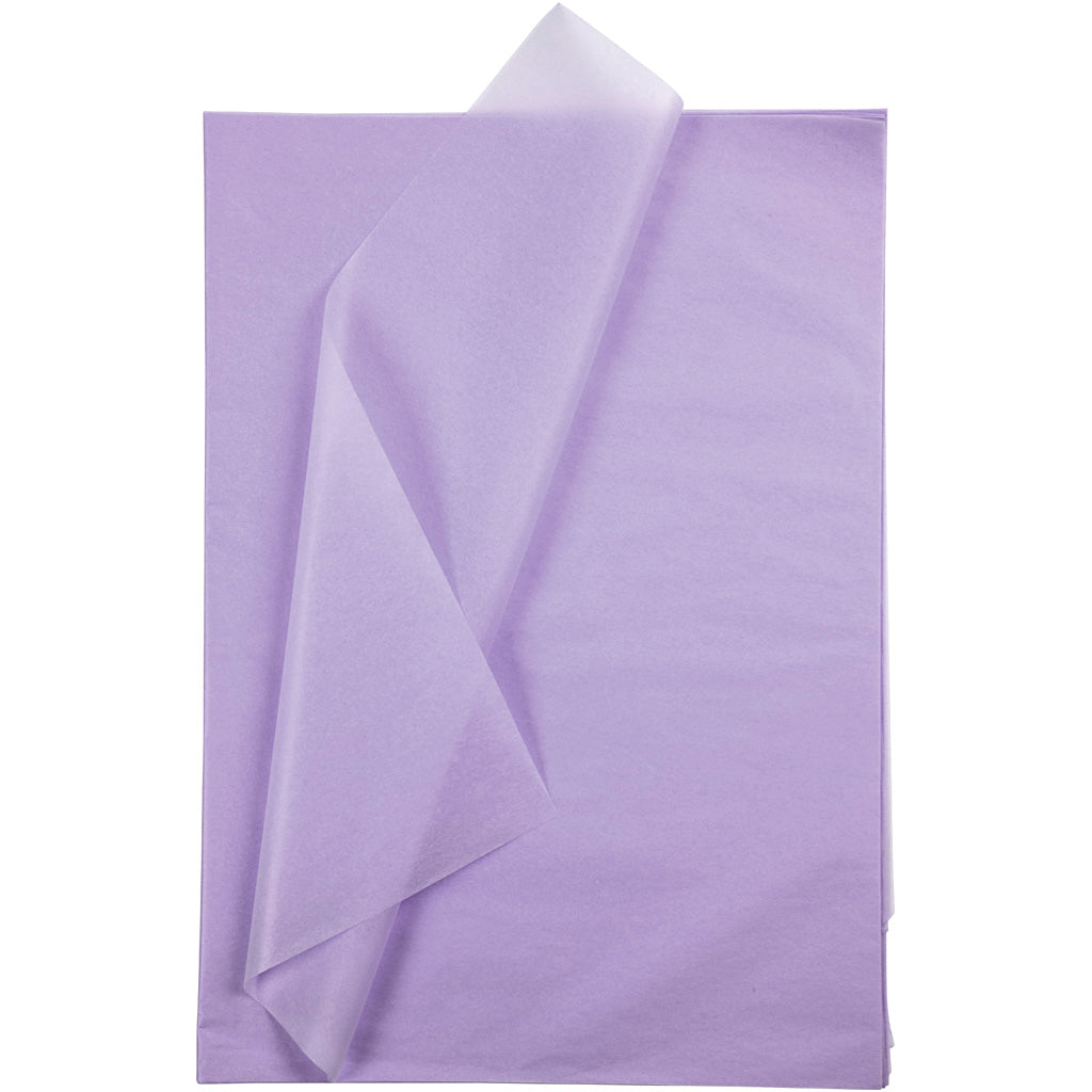 Carta velina Creative Company, foglio 50x70 cm, 17 gr, viola chiaro, 25 fogli 1 scatola