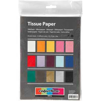 Papel de seda de color, 30.