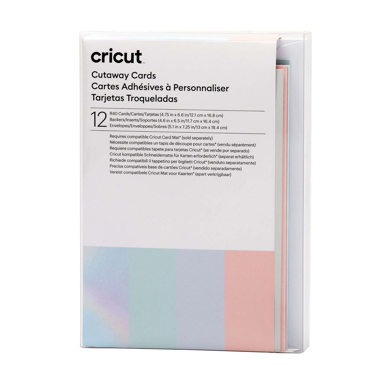 Cricut • tarjetas recortadas pastel r40