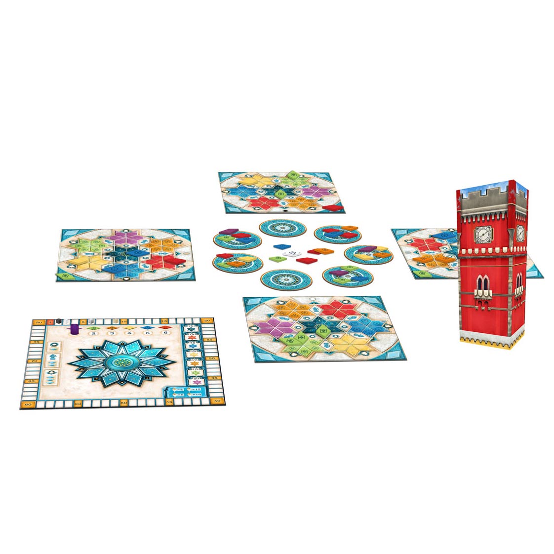 ASMODEE AZUL Juego de mesa de pabellón de verano