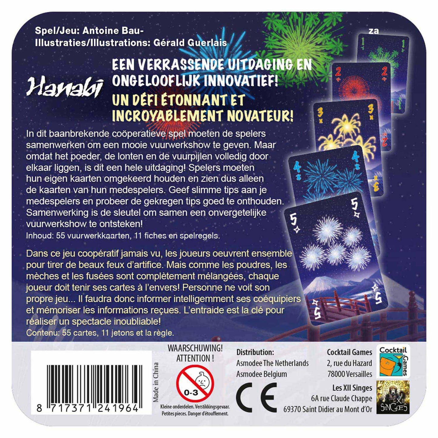 Rinfresca il bicchiere di candela Asmodee Hanabi