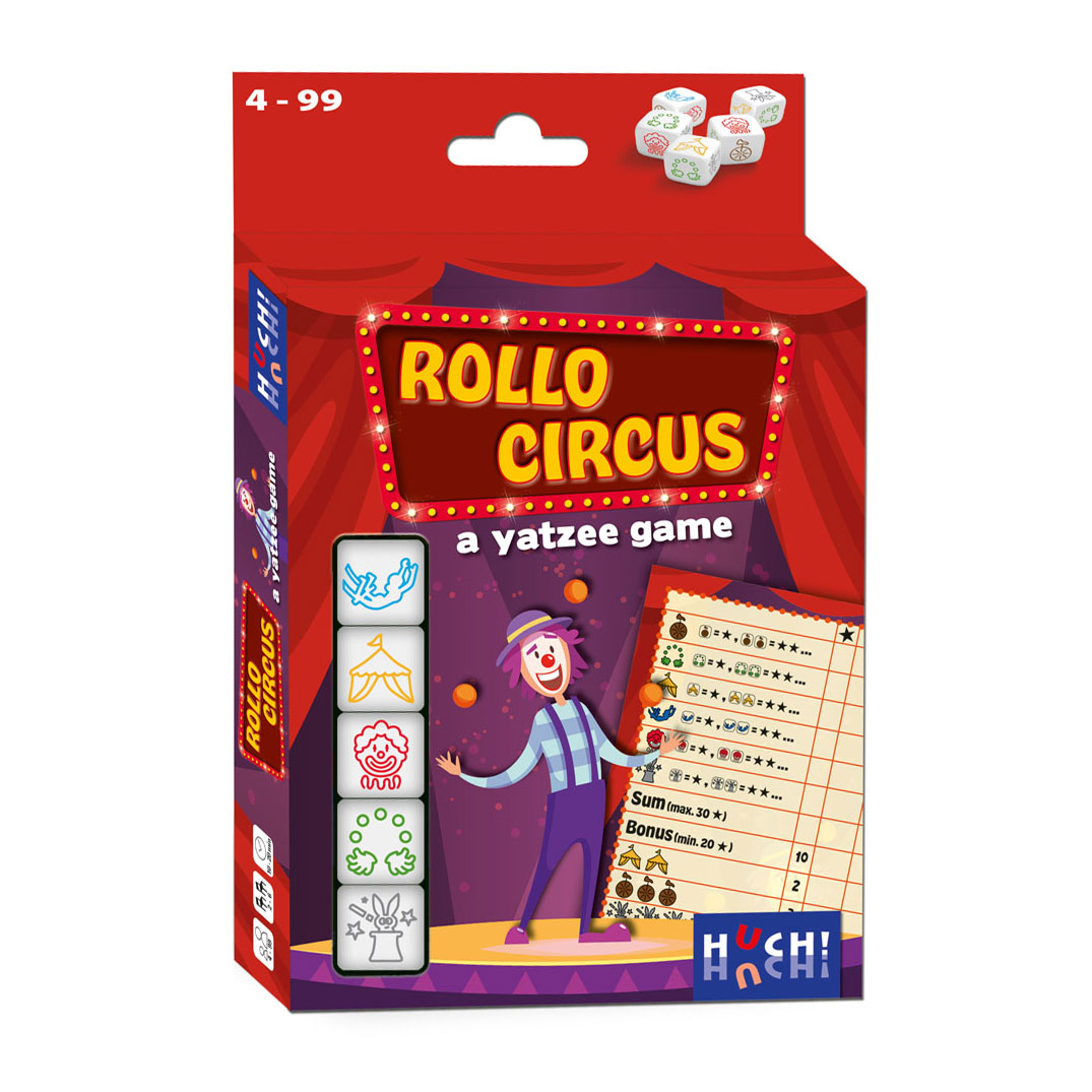 ASMODEE ROLO YATZEE CIRCUS DICE Game