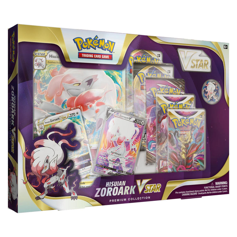Asmodee pokemon tcg hisuian zoroark v star premium collection box