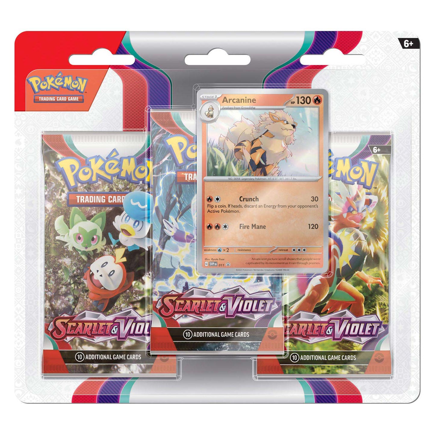 ASMODEE Pokemon TCG Scarlet Violet Boosterblister Arcanine