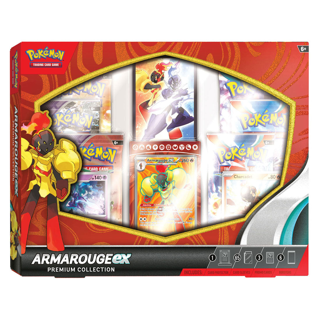 Asmodee Pok TCG April Esem Premium Collection Armarouge Ex