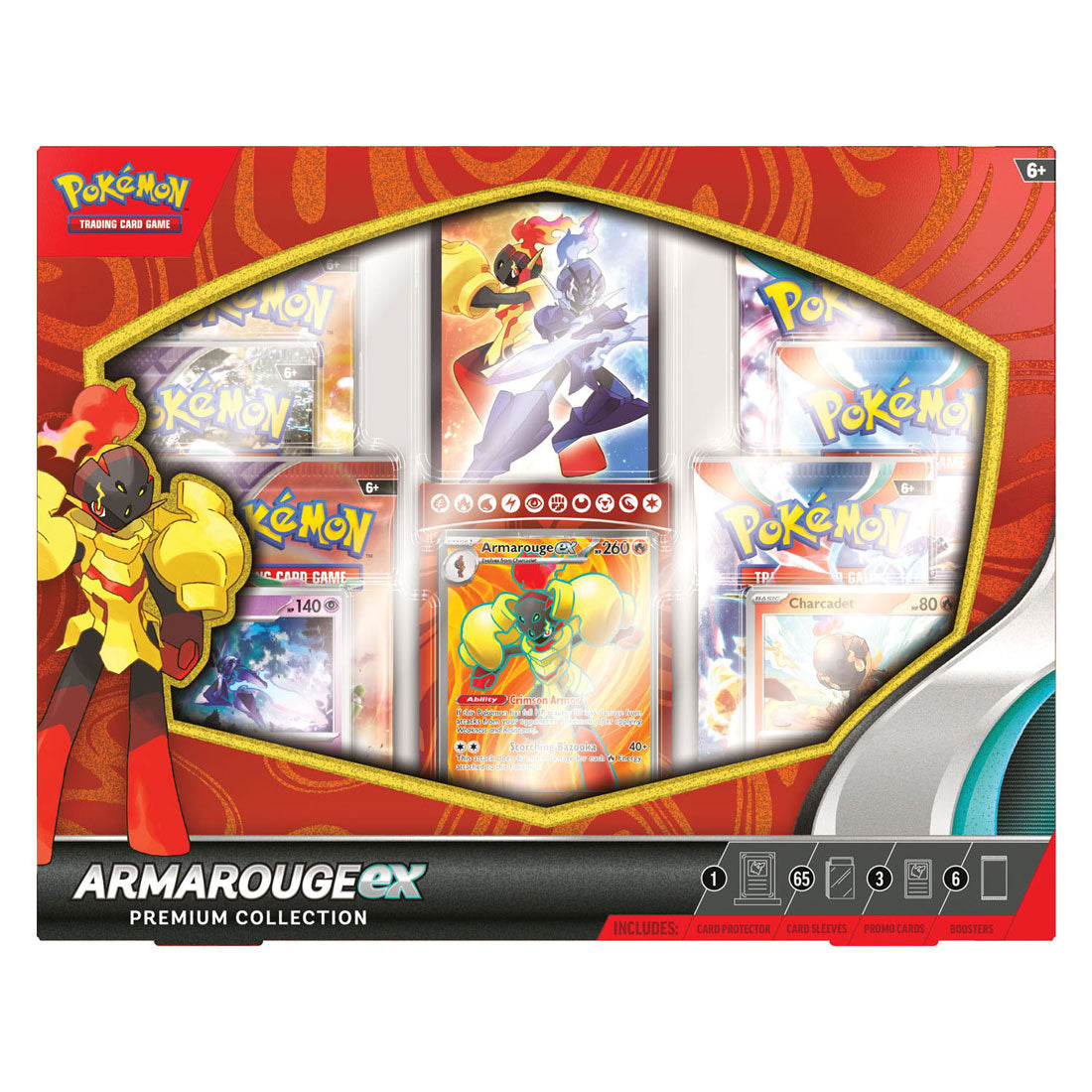 Asmodee Pok TCG April Esem Premium Collection Armarouge Ex