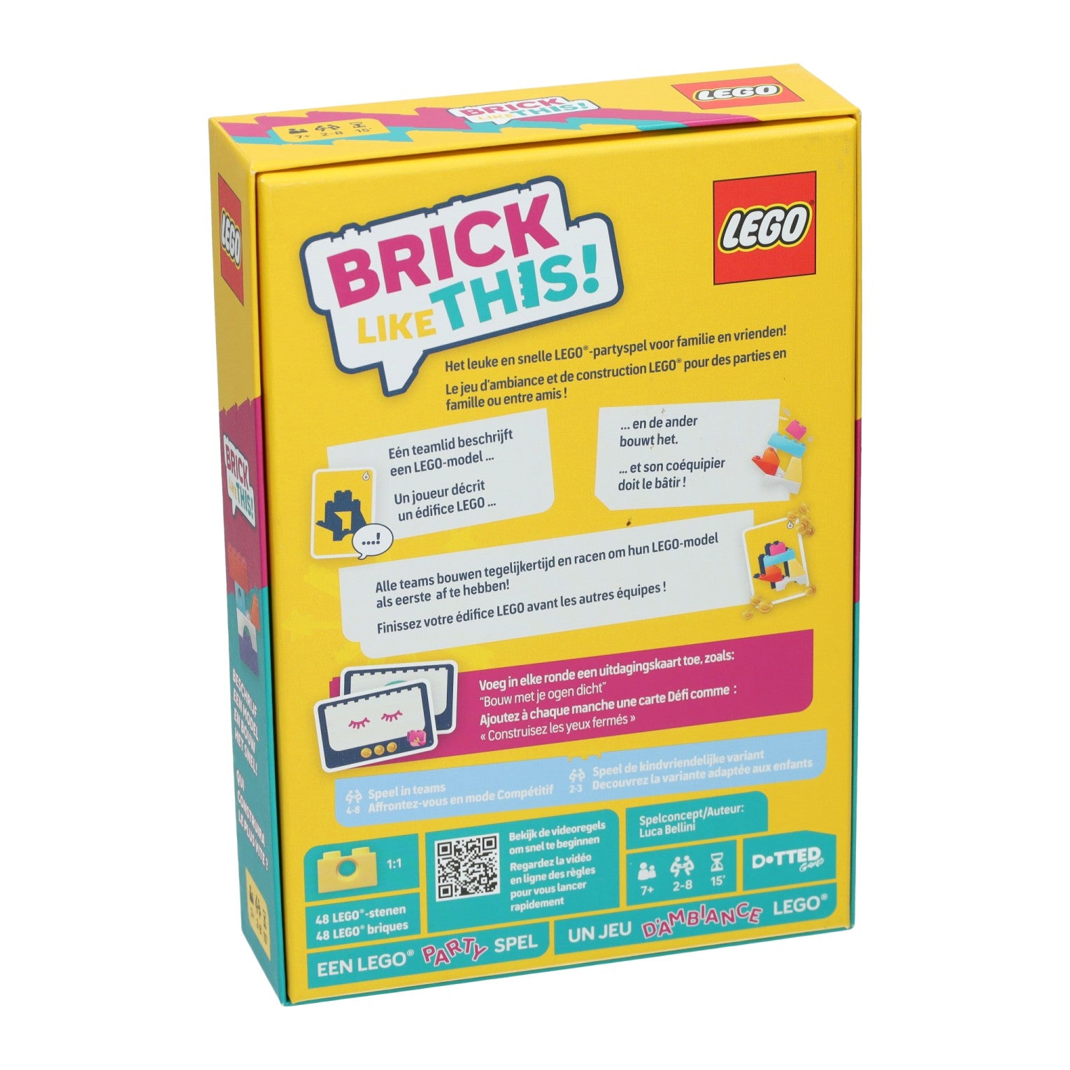 Lego ® brick like this! - nederlandstalig spel -partyspel - familiespel