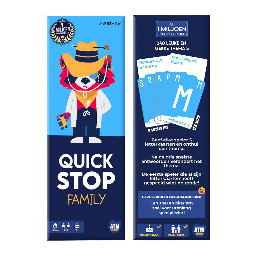 Asmodee quickstop family fast card game