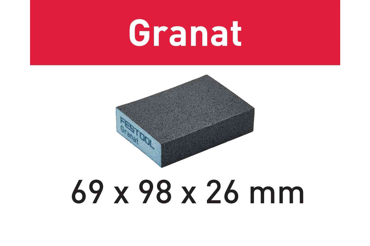 Festool accessoires schuurblok granat | 69x98x26 | 36 gr 6 - 201080