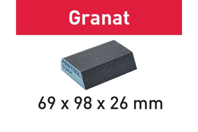 Festool accessoires schuurblok granat | 69x98x26 | 120 co gr 6 - 201084