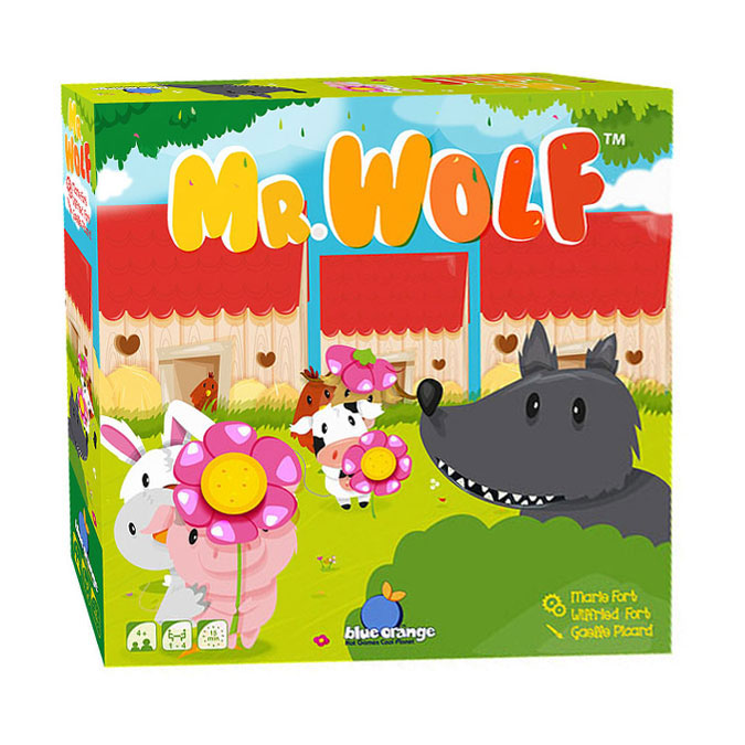 Giochi di Geronimo gioco da tavolo blu arancione Mr. Wolf