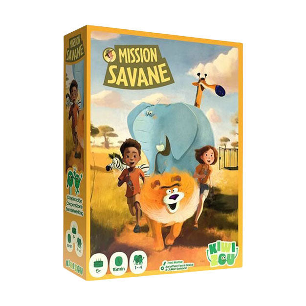 Giochi di Geronimo Gioco di carte Kiwizou Mission Savane