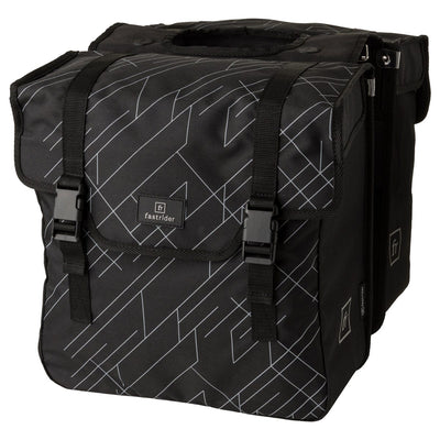 Fastrider dex bolsa doble para bicicleta basics negro