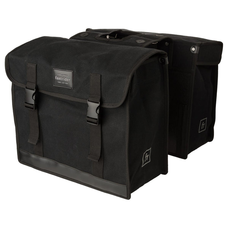 Fastrider canvas 47l dubbele fietstas basics