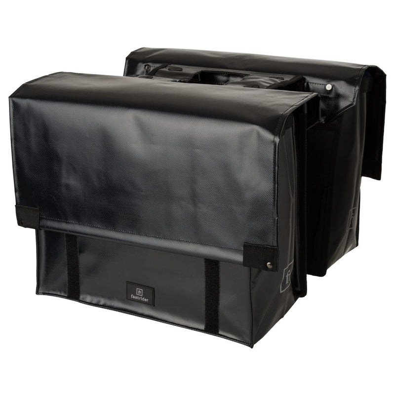 Borsa da bicicletta doppia Fastrider con telone cargo basics nera - 20111200-000